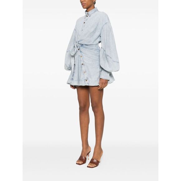 Zimmermann Women Rebellion Denim Mini Dress - Picture 4 of 5